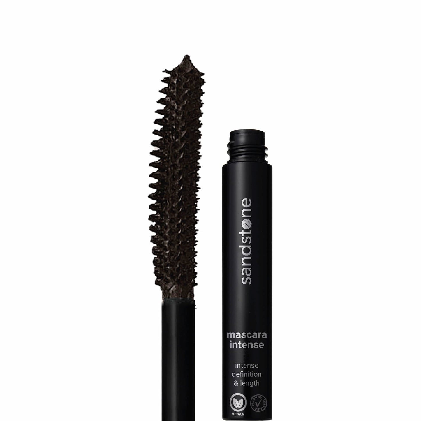 Sandstone Scandinavia Hypoallergene Mascara Empfindliche Augen | Volume Wimperntusche Braun für Volumen und Intensität | Allergie-zertifizierte Wimperntusche Lange Wimpern | Hypoallergenic Make up