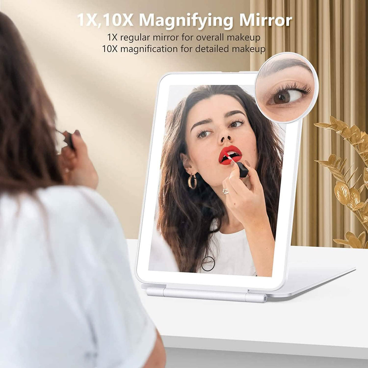 Travel Makeup Mirror with 10X Magnifying Mirror – InLine